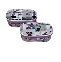 Paris Eiffel Tower Print Cosmetic Train Case