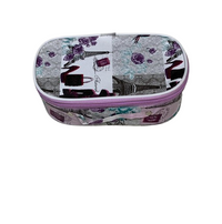 Paris Eiffel Tower Print Cosmetic Train Case
