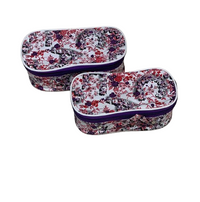 Paris Eiffel Tower Print Cosmetic Train Case