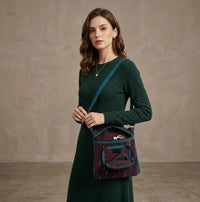 Traditional Ikat Fabric Sling Bag,