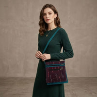Traditional Ikat Fabric Sling Bag,