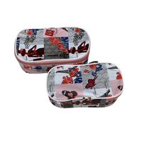 Paris Eiffel Tower Print Cosmetic Train Case