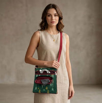 Traditional Ikat Fabric Sling Bag,