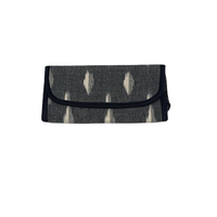 Handcrafted Ikat Fabric Foldover Wallet