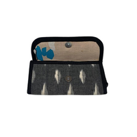 Handcrafted Ikat Fabric Foldover Wallet