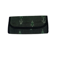 Handcrafted Ikat Fabric Foldover Wallet