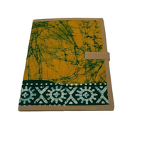 Shantiniketan-style batik print file folder