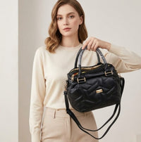 Puffy Quilted Satchel