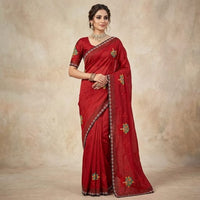 Hand-Embroidered Chiffon