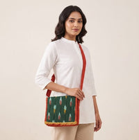 Traditional Ikat Fabric Sling Bag,