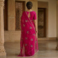 Hand-Embroidered Chiffon