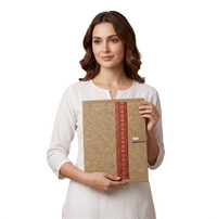 Shantiniketan-style batik print file folder