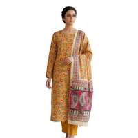 Printed Kalamkari Dress Material Set