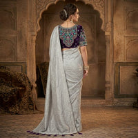 Crushed Tissue Saree
