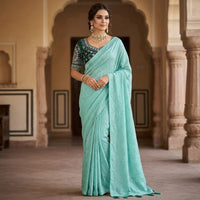 Crushed Tissue Saree