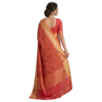Patola Ikat Geometric Print Saree