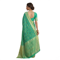 Patola Ikat Geometric Print Saree