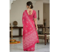 Batik Printed Bandhani Saree