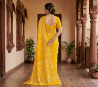 Batik Printed Bandhani Saree