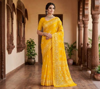 Batik Printed Bandhani Saree
