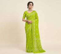Batik Printed Bandhani Saree