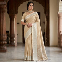 Soft and Pure Tussar Silk Saree