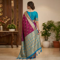 Morpankhi Kadiyal Paithani Saree