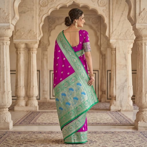 Morpankhi Kadiyal Paithani Saree