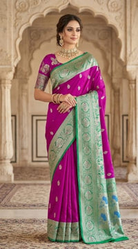 Morpankhi Kadiyal Paithani Saree