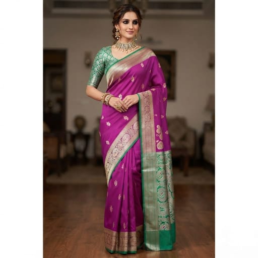 Kanjivaram Paithani Silk Saree