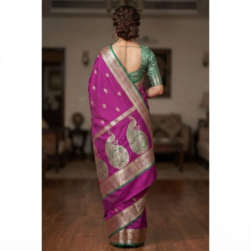 Kanjivaram Paithani Silk Saree