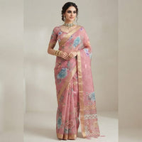 Digital Floral Printed Chiffon Saree