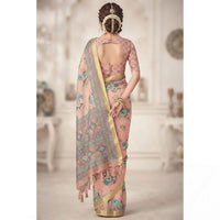 Digital Floral Printed Chiffon Saree