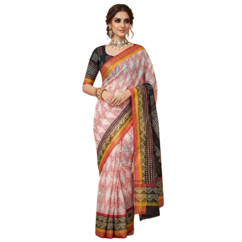 Chanderi silk-cotton blend Saree