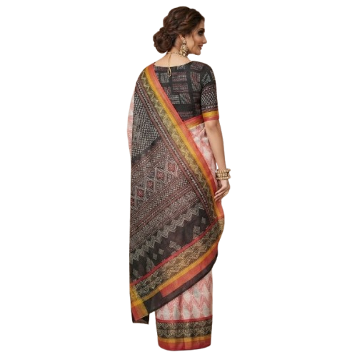 Chanderi silk-cotton blend Saree
