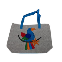 HUZUR JI Women's Jute Tote Bag