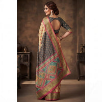 Chanderi silk-cotton blend Saree