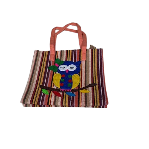 The Hoot-N-Harvest Boho Jute Tote