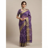 Hand Block Printed Chanderi Silk Saree