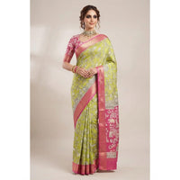 Kalamkari Cotton Silk Saree