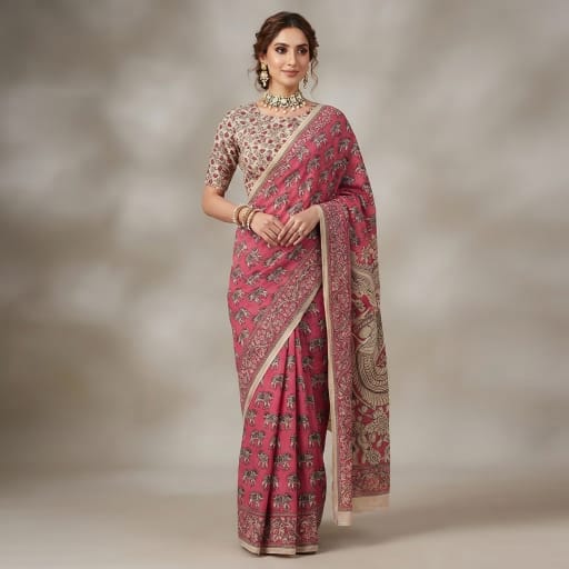 Kalamkari Cotton Saree