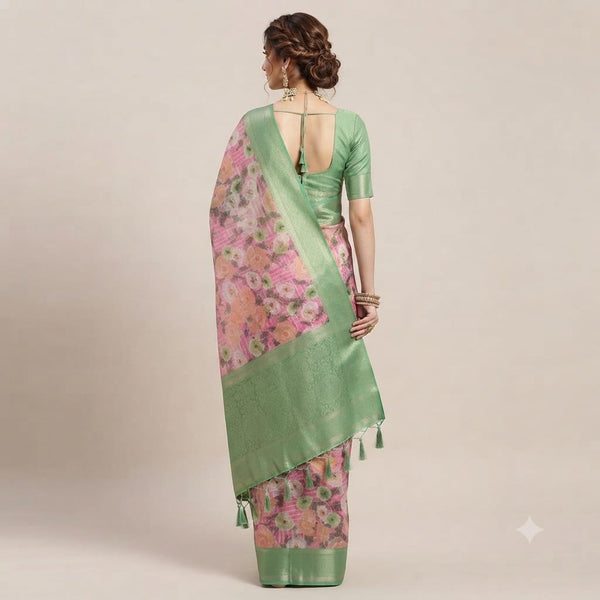 Tabby Silk Organza Saree