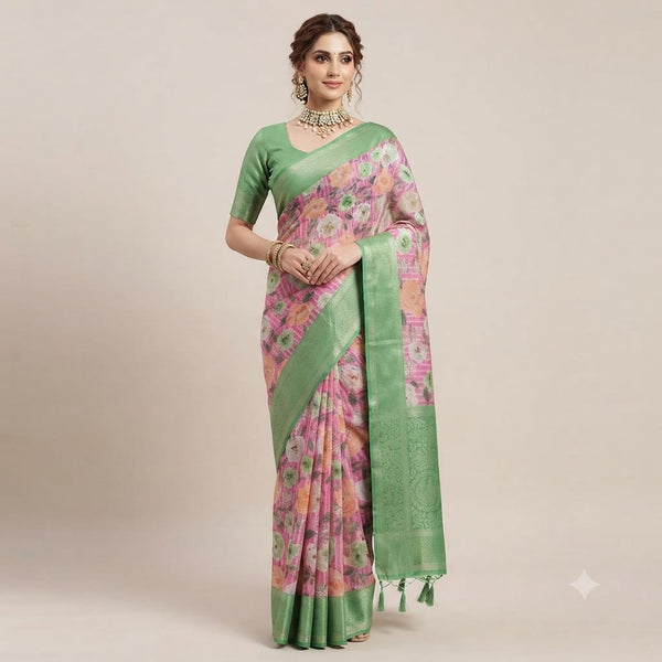 Tabby Silk Organza Saree