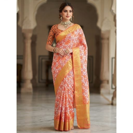 Batik Printed Cotton Saree