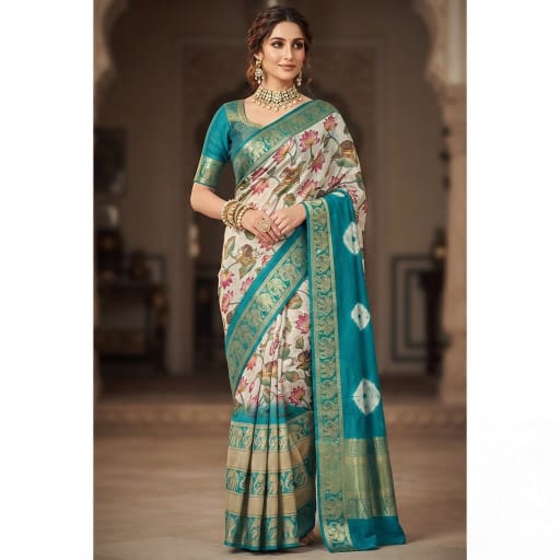 Batik Printed Cotton Saree