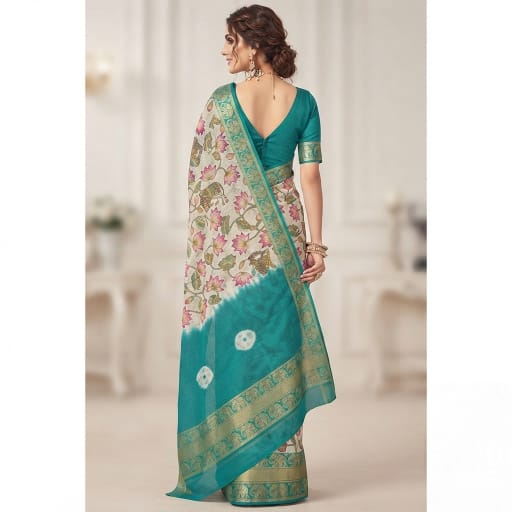 Batik Printed Cotton Saree