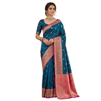 Traditional Zari Woven Kanjeevaram Silk Saree.