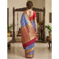 Traditional Zari Woven Kanjeevaram Silk Saree.