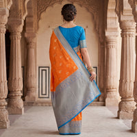 Traditional Zari Woven Kanjeevaram Silk Saree.