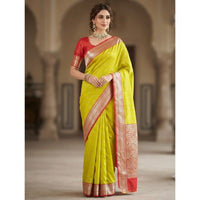 Traditional Zari Woven Kanchipuram Silk Saree.